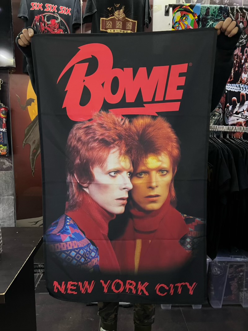DAVID BOWIE 官方正版出品 New York City 挂旗 海报（加厚）