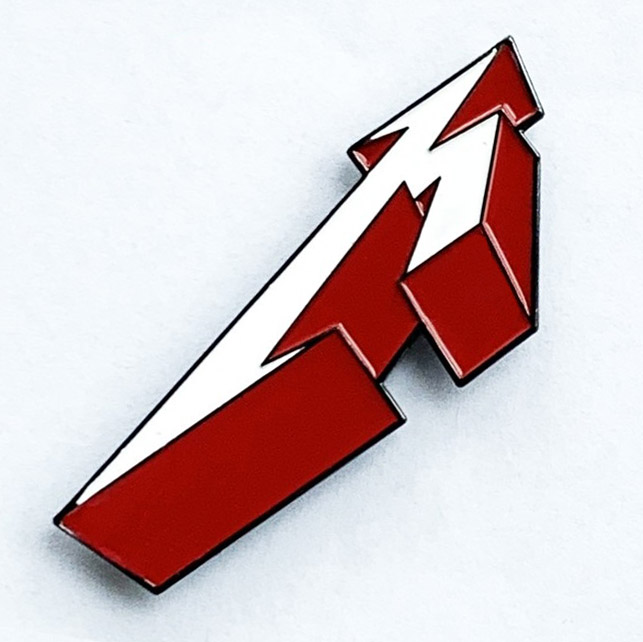METALLICA 美国进口异形金属胸针 Logo (Metal Pin)