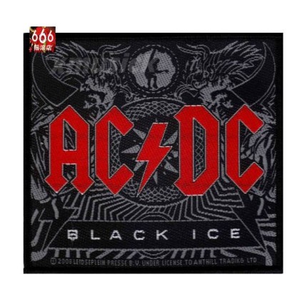AC/DC 官方原版 Black Ice (Woven Patch)