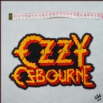 奥兹 (Ozzy Osbourne) 进口全刺绣异形大背标 Logo  (Back Patch) TTP2023