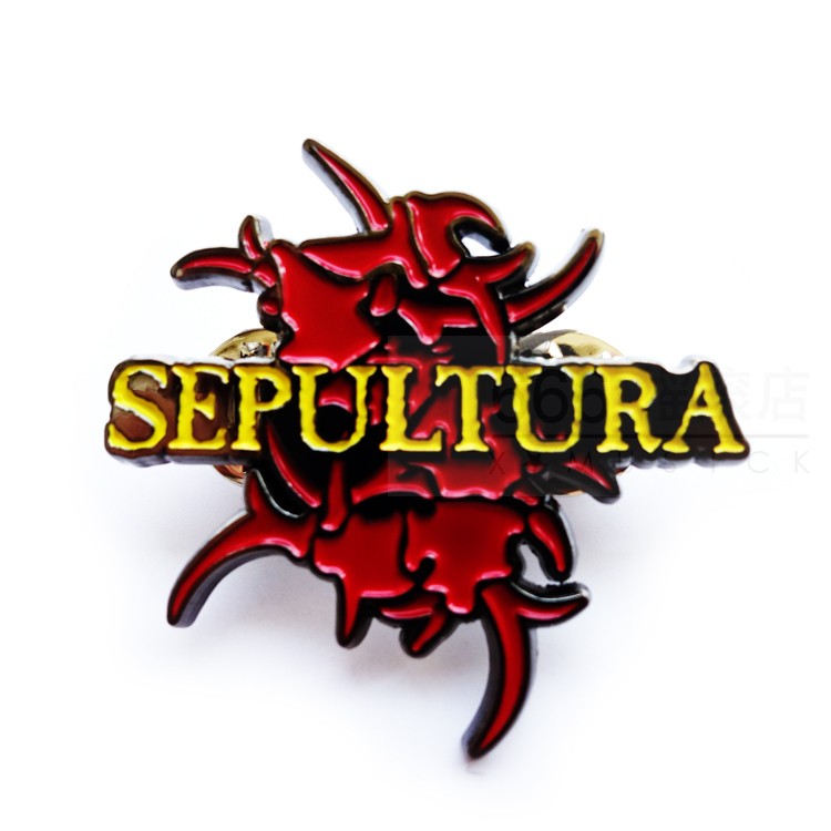 SEPULTURA 官方美国进口原版 Logo 异形别针