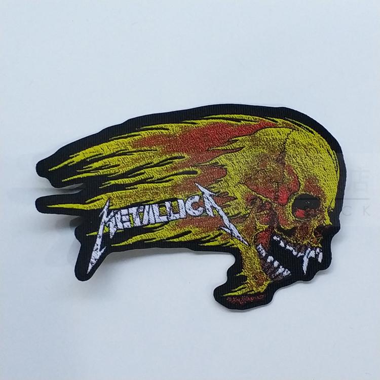 METALLICA 官方原版 Flaming Skull (Woven Patch)
