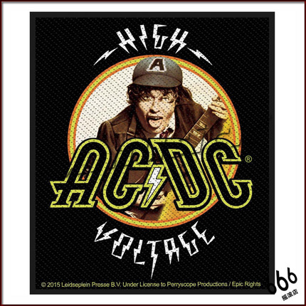 AC/DC 官方原版 High Voltage 2（Woven Patch)