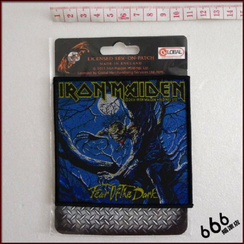 IRON MAIDEN 官方原版 Fear of the Dark (Woven Patch)