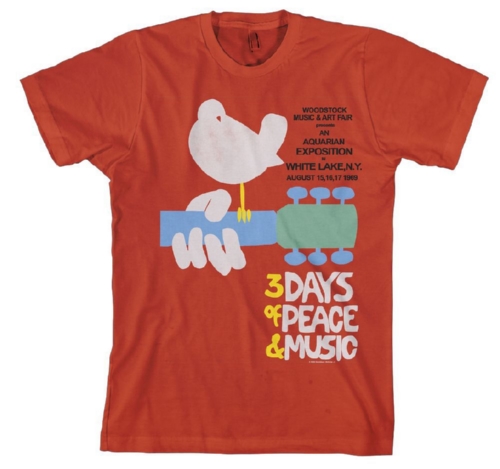 Woodstock 官方原版 伍德斯多克音乐节 Poster 红色 (TS-XL)