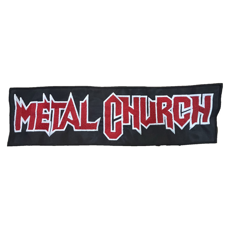 金属教堂（METAL CHURCH）进口刺绣长条大布标背标（Back Patch）